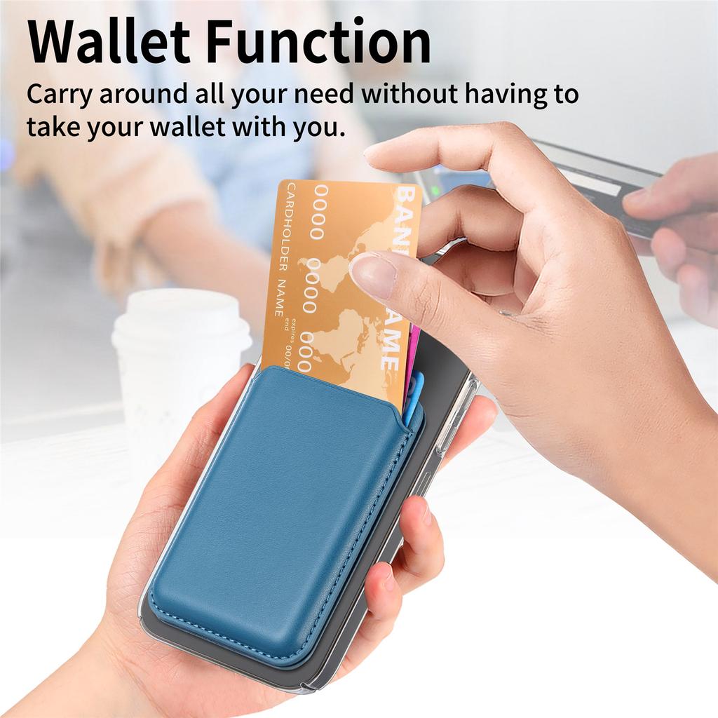 KB-63 Adhesive Phone Card Bag Wallet Kickstand Leather Phone Card Holder