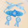 Maternity Flower Sash with Corsages Accessories for Pregnancy Photography Prop