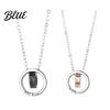 Symbolic Love Necklace Ring Charm Couple Dual Rings Pendant Her