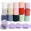 5m/roll 4cm Frayed Edged Satin Handmade Chiffon Silk Ribbon For Wedding Party Flower Bouquet Gifts Packing Decoration DIY Craft