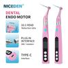 Niceden Беспроводная интеллектуальная стоматологическая терапия корневых каналов NICEDEN 16:1 стандартный угловой наконечник с лампой эндодонтический инструмент эндомотор