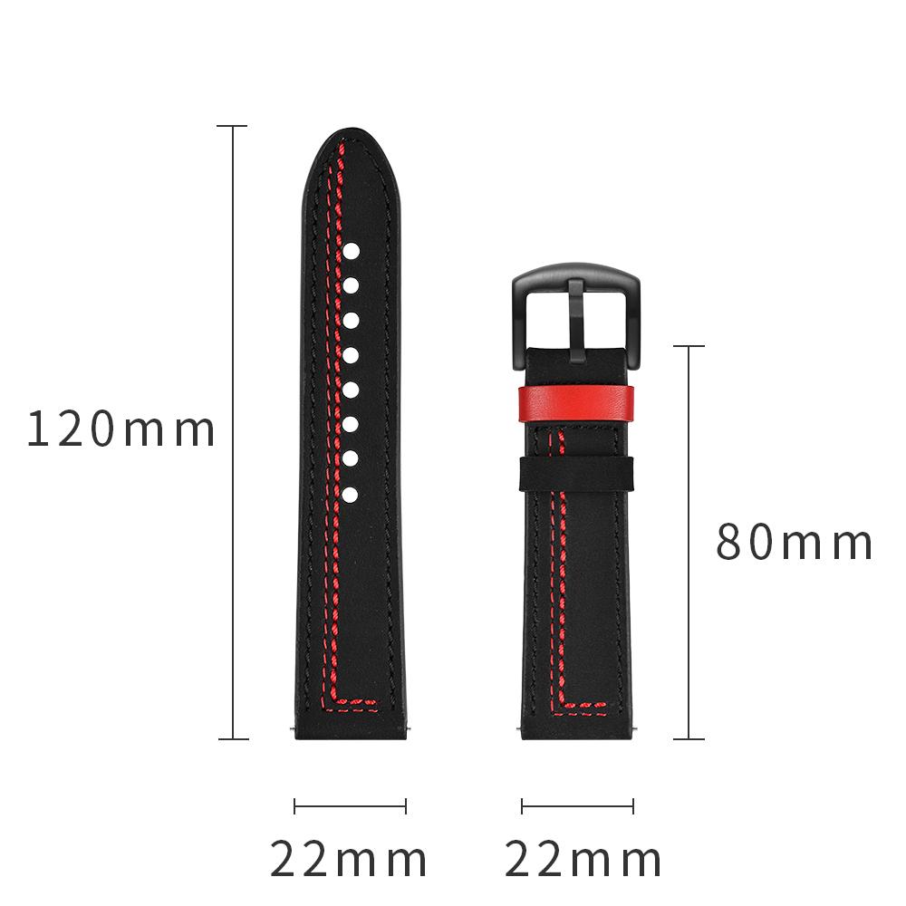 22mm watch Strap For Samsung Galaxy watch 3/46mm/Gear S3 frontier Leather band amazfit gtr 4/3 pro bracelet huawei watch gt 2/2e