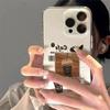 Модный Прозрачный Чехол для iPhone в Кофейном Стиле: Защита от падений, Мягкая посадка для iPhone 12-17, Совместим с Apple 15 Pro Max
