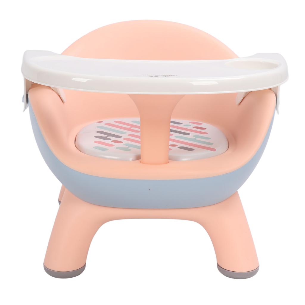 Детский стульчик для кормления со спинкой и звуковой подушкой, безопасный стульчик для кормления малышей, розовый