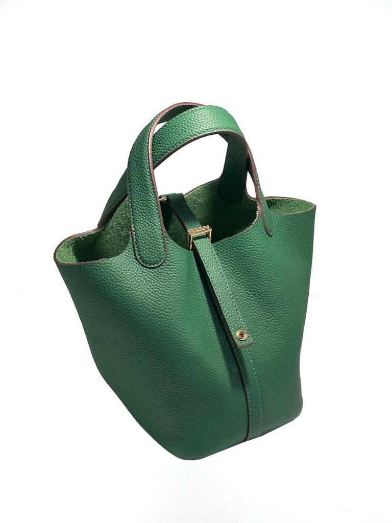 Женская сумка-ведро из натуральной кожи - Сумка-тоут из коровьей кожи ТОГО в стиле кэжуал