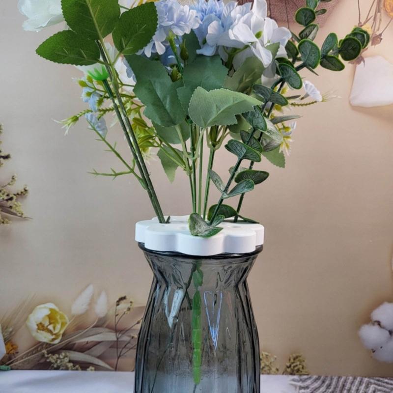 Силиконовые формы для подставок для стеблей с несколькими отверстиями, круглые формы для смолы для изготовления своими руками, держатель для цветочной композиции, подставка для стеблей