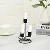 Вечеринка Свадьба Столбовые Свечи Черное Золото Подсвечники Подсвечники Кованое Железо Канделябр Металлические Подставки для Свечей Современный Стиль
