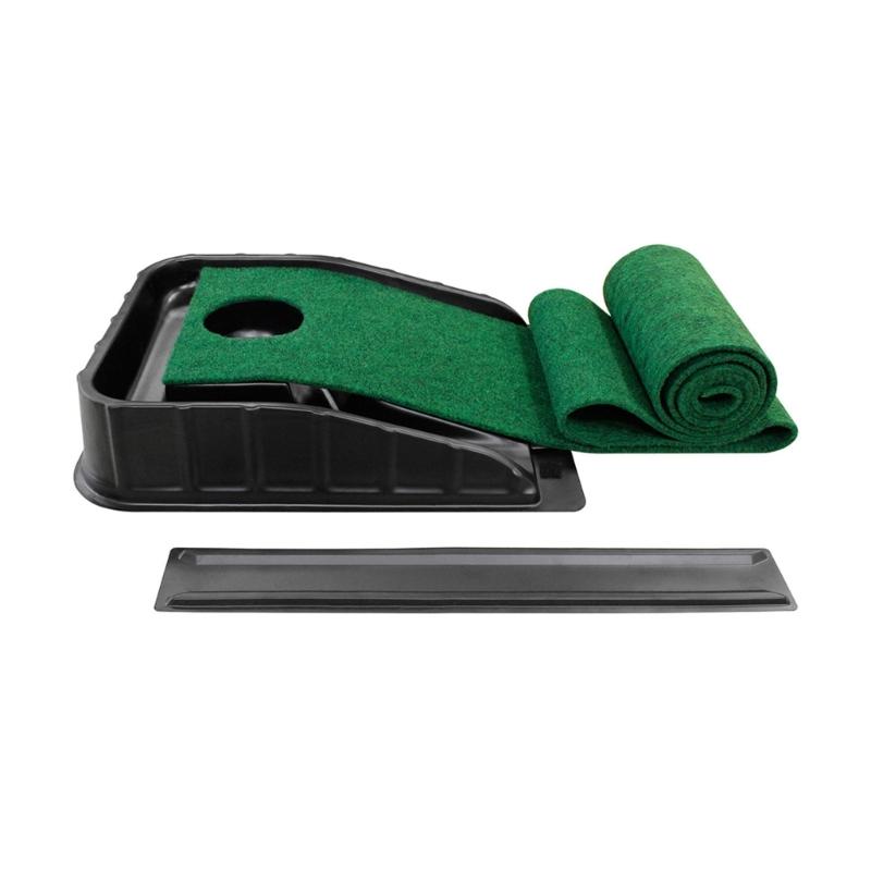 Коврик для гольфа для паттинга, тренировочная лунка для паттинга, устройство для тренировки паттинга с функцией автоматического возврата для игры в помещении и на открытом воздухе