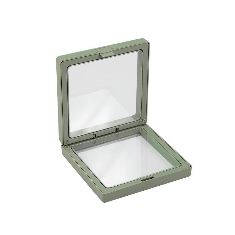 1Pc Frame Portable Jewelry Display Container Elastic Jewelry Case Dustproof Ring Casket Transparent Badge Storage PE Film