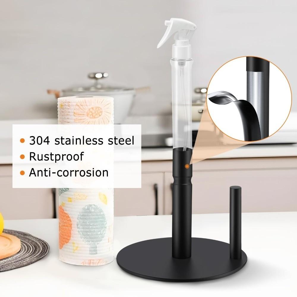 Countertop Design Paper Towel Holder with Spray Bottle Paper Towel Stand Holder Apartment