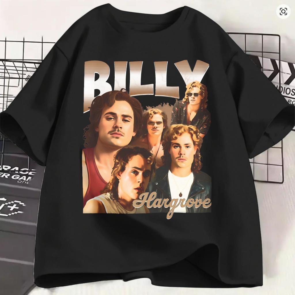Funny Billy Hargrove Tshirt Unisex Round Collar 100 Cotton T Shirts Short Sleeve Tee Shirt Summer Clothes