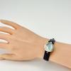 Used Bulgari B.zero1 BZ22S Blue Shell 12P Diamond New Strap New Battery Ladies Watch 579