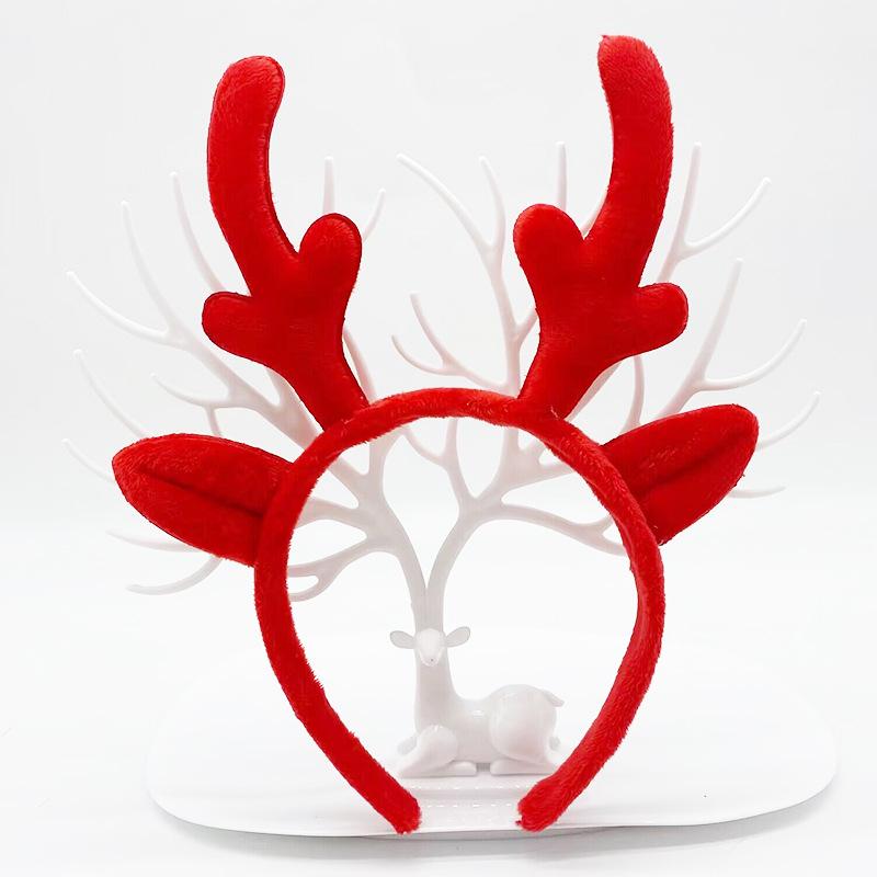 Christmas Reindeer Antler Headband: Plush, Fairy Mori Style for Kids & Adults