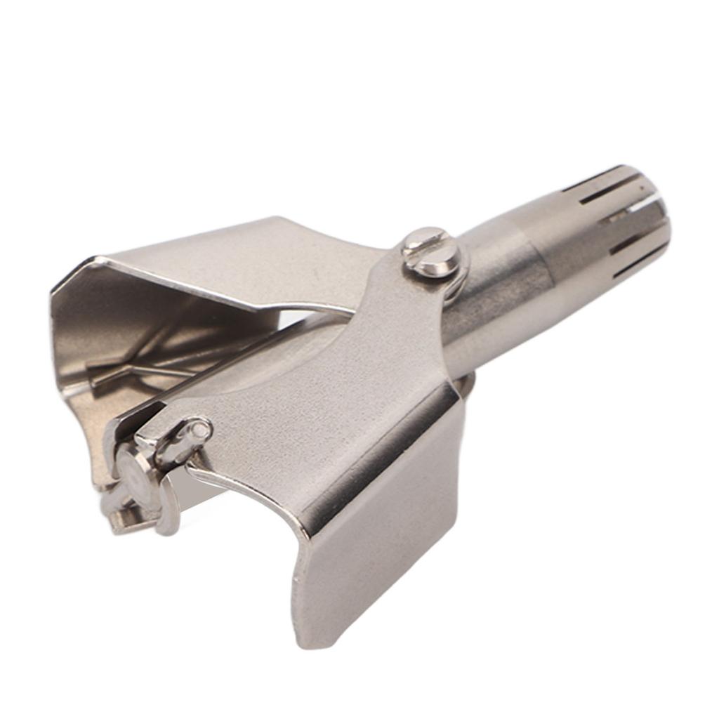 Ручной триммер для носа Вращающийся на 360 градусов Нержавеющая сталь с R-образной круглой головкой Триммер для носовых волос для мужчин