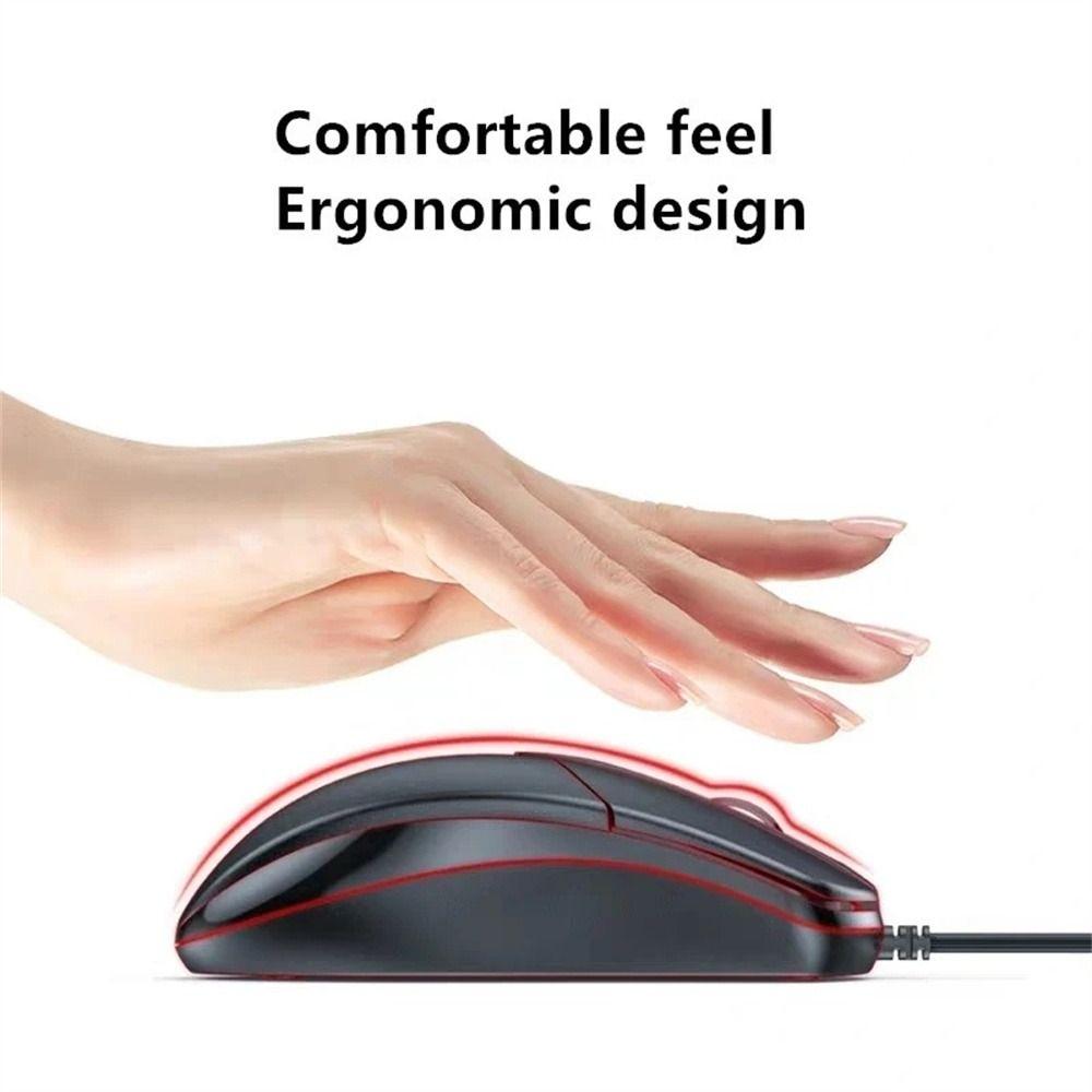 1200 DPI Wired Mouse 3 Buttons Computer Mice Business USB Optical Mouse PC Laptop