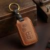 Genuine Leather Car Key Case Cover for Toyota Camry 09 Highlander 10 Crown Old Models Key Holder