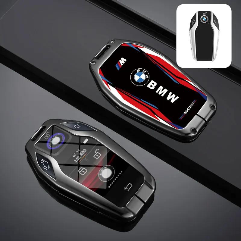 CAN1 Car Sticker Hot 2025 Car Remote Key Case LED Display For BMW 5 7 Series G11 G12 G30 G31 G32 i8 I12 I15 G01 X3 G02 X4 G05 X5 G07