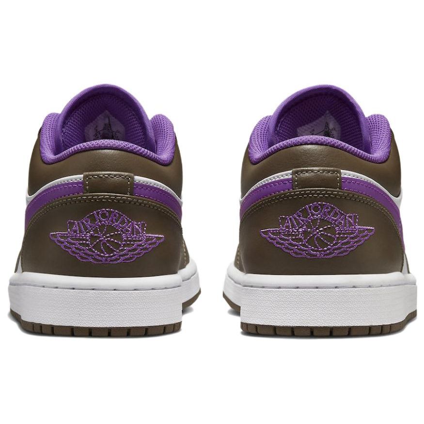Мужские кроссовки Air Jordan 1 Low Palomino коричнево-белые Wild-Berry 553558-215