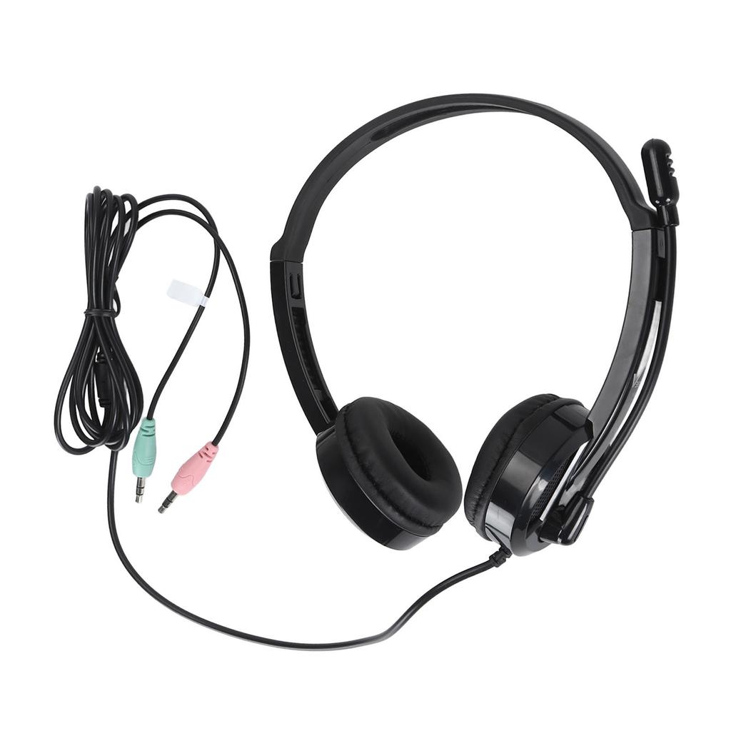 Microphone Headphones 120 Degree Rotatable Microphone Wired Headsets HiFi Speaker Laptop Headphones