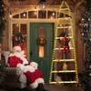 New Christmas LED Climbing Santa Ladder Lights - Festive Outdoor Tree & Atmosphere Decor