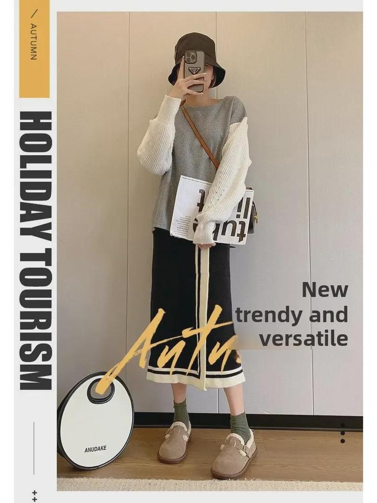 Женские туфли на плоской подошве из хлопковой замши с пряжкой в корейском стиле 2024 года — теплая обувь на меху на осень/зиму