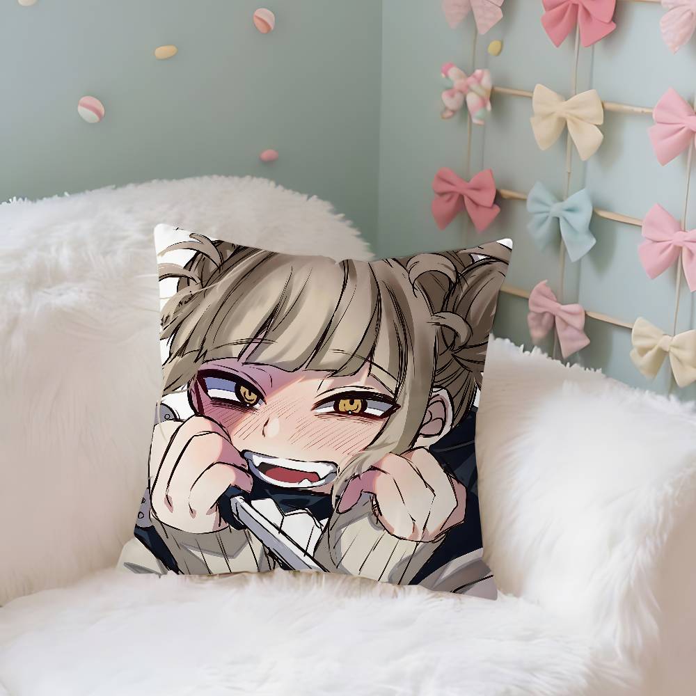 Cute TtogahimikoS Kawai Case Plush Fabric Soft Pillowcase Double Sided Print Cushion Cover Household Gifts