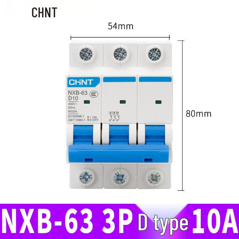Автоматический выключатель Chint NXB: 1P, 2P, 3P, 4P Бытовой тип D Трехфазный разъединитель 380 В.