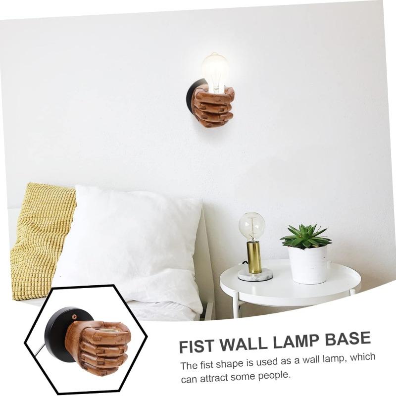 Wall Lamp Base Candle Stand LED Bulbs Wall Mounted Candle Holder Wall Lamp Lamp Base for Lamp Stands Old E27 Lamp Holder E27 Sockets Resin