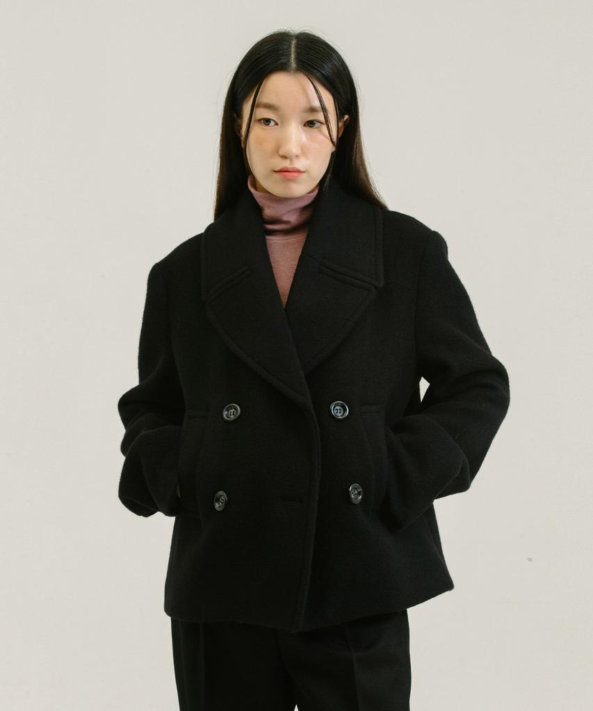 Nebeleverywear Merino Wool Double Coat_Black