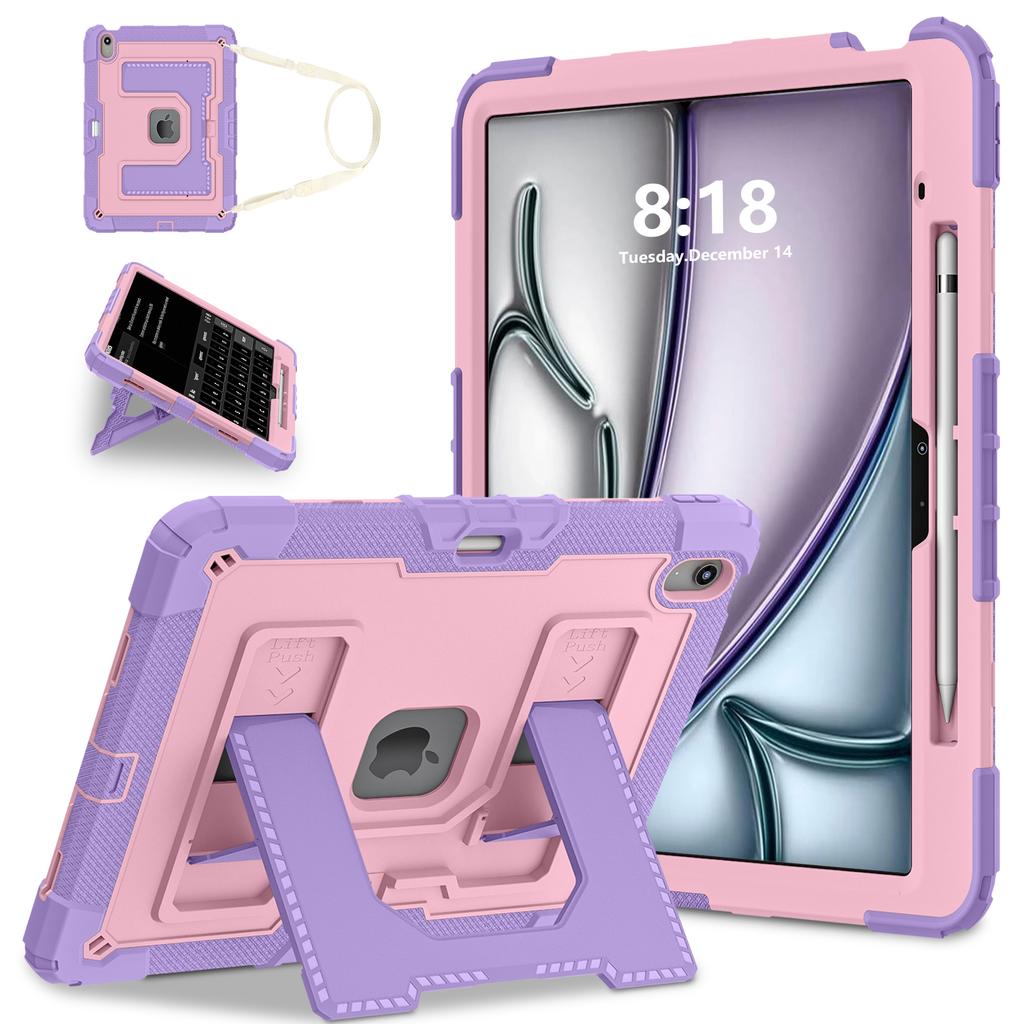 Прочный противоударный чехол для iPad Air 13 11 M4/3/2 Air 4 5 Mini 6 A17 Pro Прочный защитный чехол с держателем для стилуса/подставкой