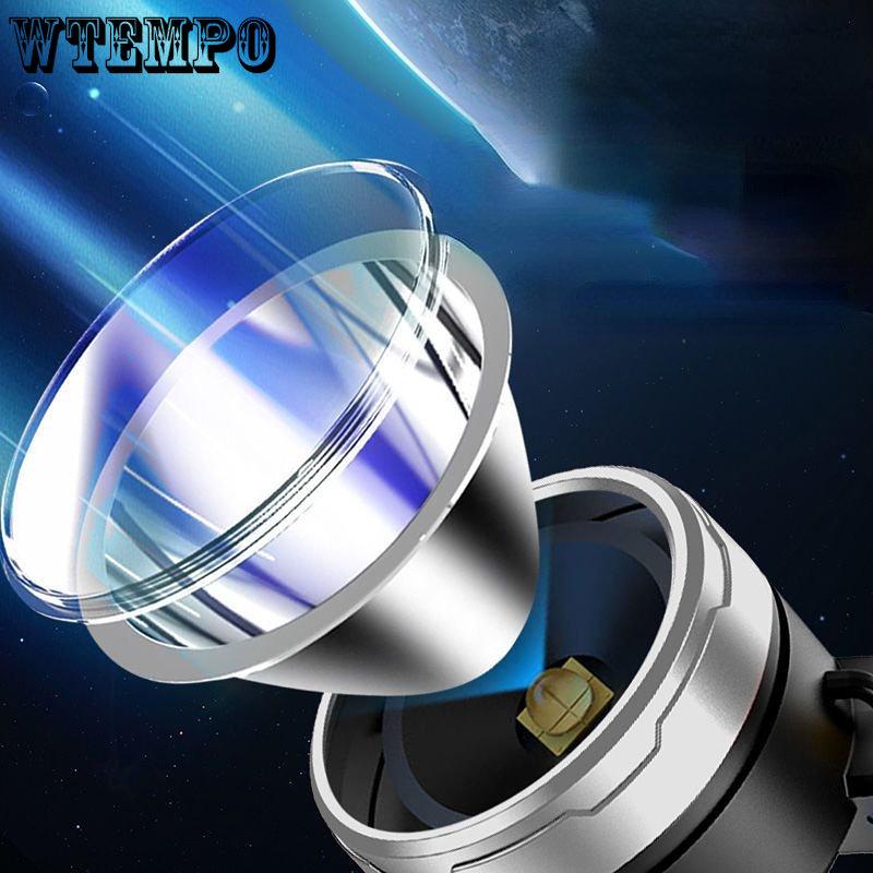 Перезаряжаемый уличный сверхяркий фонарик дальнего действия Портативный прожектор Высокопроизводительные промышленные и горнодобывающие фонари