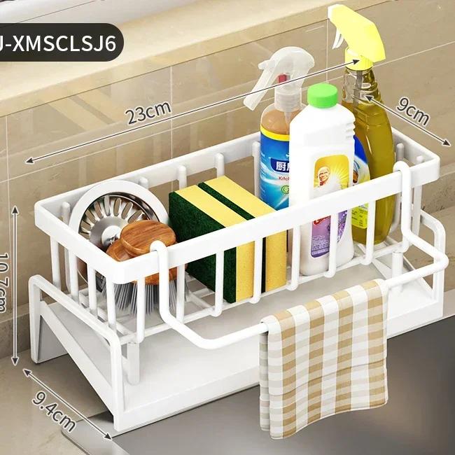 Сливная полка для раковины, держатель для губки из нержавеющей стали, держатель для крана, сушилка для мыла, вешалка для полотенец, полка-органайзер для кухонных принадлежностей