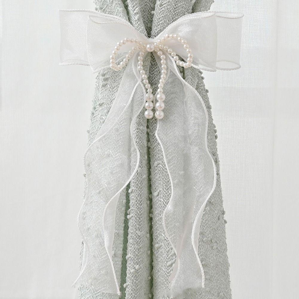 Princess Style Curtain Bow Tiebacks Easy to Use Curtains Binding Rope  Room