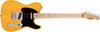 Squier by Fender Squier Electric Guitar Squier Maple Black Butterscotch Blonde Soft Case Included Sonic™ Telecaster®, Fingerboard, Pickguard,