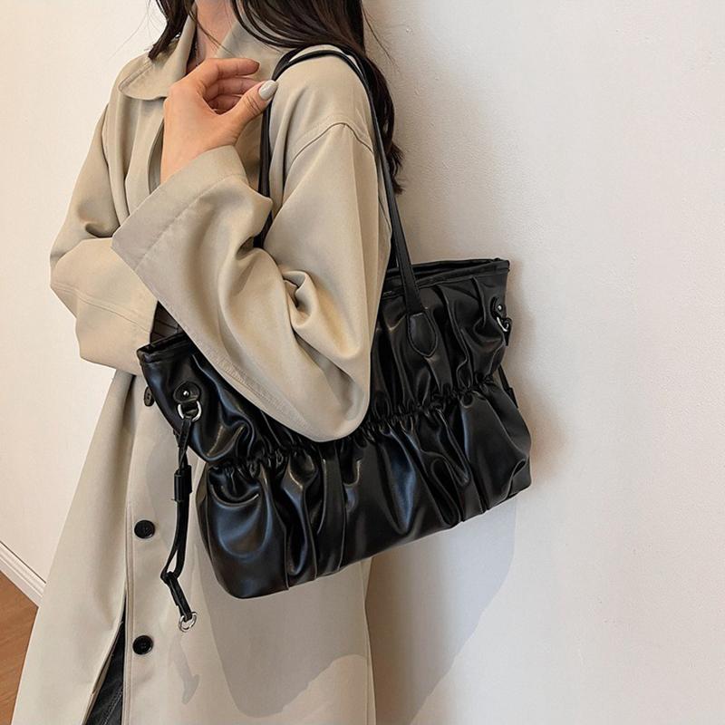 Горизонтальная сумка-облако, плиссированная большая сумка, осенне-зимняя новая сумка на плечо под мышками, модная женская сумка