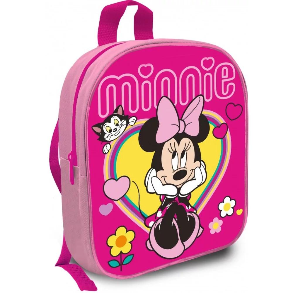 Disney Minnie Mouse Backpack for Kindergarten, 29 cm, Multicolor, Kids Cartoon School Bag, Lightweight & Durable