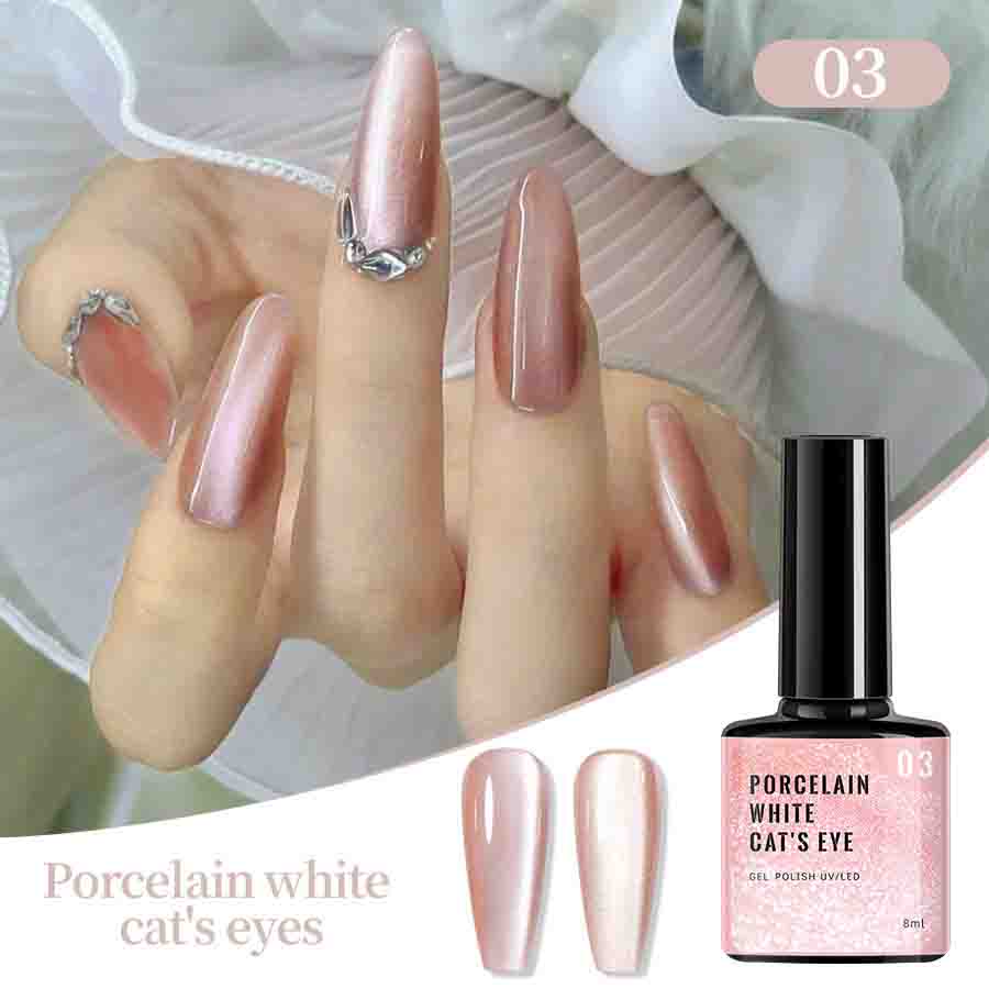 9D кошачий глаз гель для ногтей блестящий эффект серебристый УФ гель-лак мерцающая пыль DIY декор ногтей