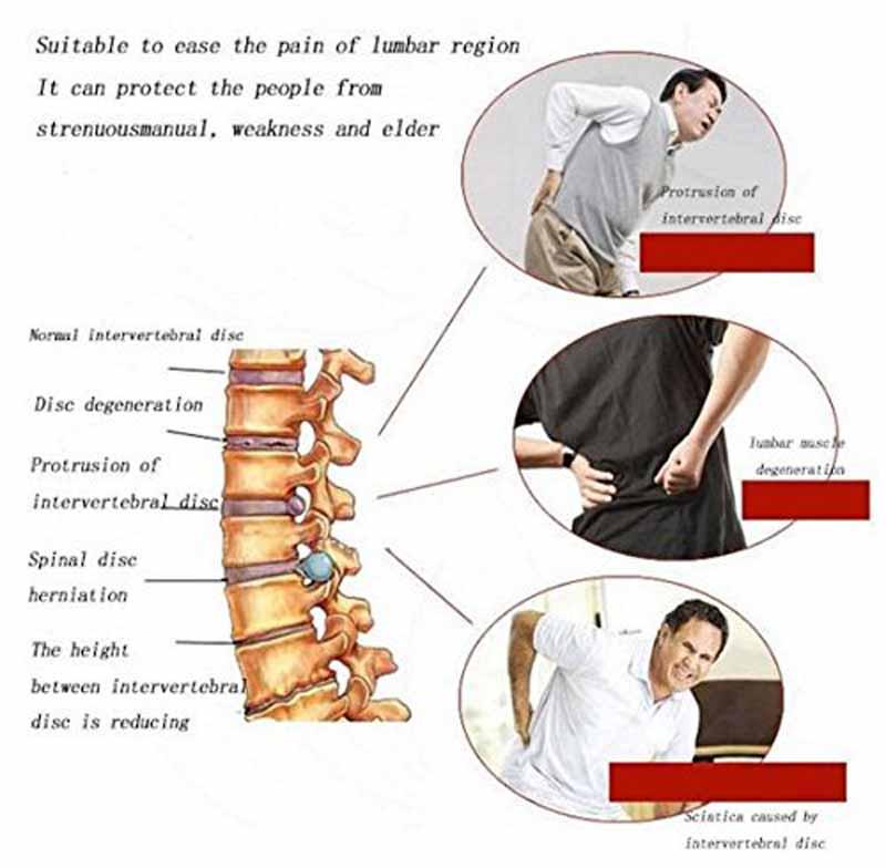Adjustable Waist Tourmaline Self Heating Magnetic Therapy Back Waist Support Belt Massage Band