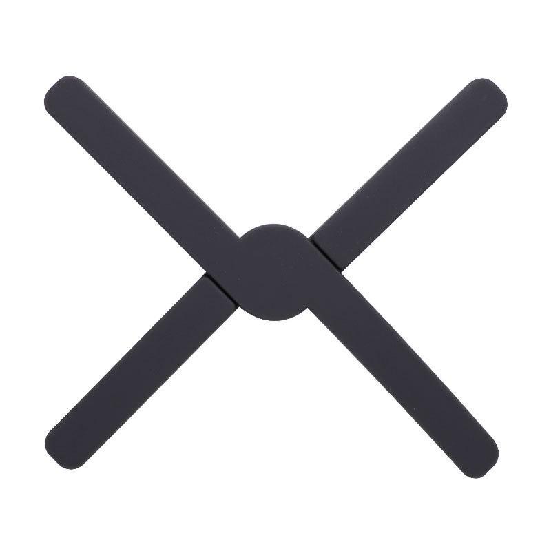 В наличии складная противоскользящая силиконовая подставка под горячее X-образной формы для кухни и столовой