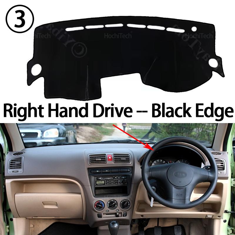 For Kia Picanto Morning SA 2004-2011 Dashboard Cover Board Anti-Slip Mat Protect Pad Car Sunshade Carpet Rug
