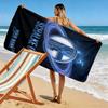 Name Custom FC Schalke 04 Logo Print Beach Towel, Large Soft Quick Dry Towel for Beach Camping Swimming