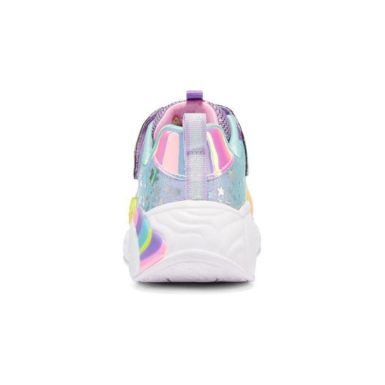 Skechers Кроссовки Unicorn Dreams, нескользящие, амортизирующие, прочные, средней высоты, повседневные, для детей, фиолетовые, разноцветные, 302311L-PRMT