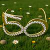 1 пара Новых Очков на День Рождения с Цифрой 50 Легкие Удобные для Ношения на Юбилейную Вечеринку Реквизит для Фотобудки Декор