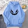 High-Quality Fashion Trendy Printed Autumn Winter Frayed Edge Emoji Printed Hoodie Sweatshirt Unisex Korean Style Trendy Casual