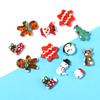 2Pcs Christmas Collection Lampwork Loose Beads Christmas Tree Santa Claus Snowman shaped Beads For DIY Bracelet Jewelry Gifts