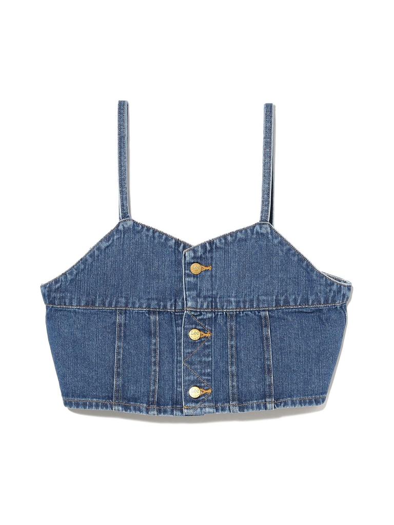 В:MING LIFE STORE by BEAMS Джинсовый бюстье Lee, женский, размер M (Использовал)