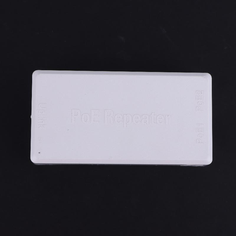 1 шт. 100 Мбит/с 1 в 2 PoE-удлинитель с IEEE802.3Af/At Plug&Play 48 В, 2-портовый PoE-повторитель для PoE-коммутатора, NVR, IP-камеры, точки доступа