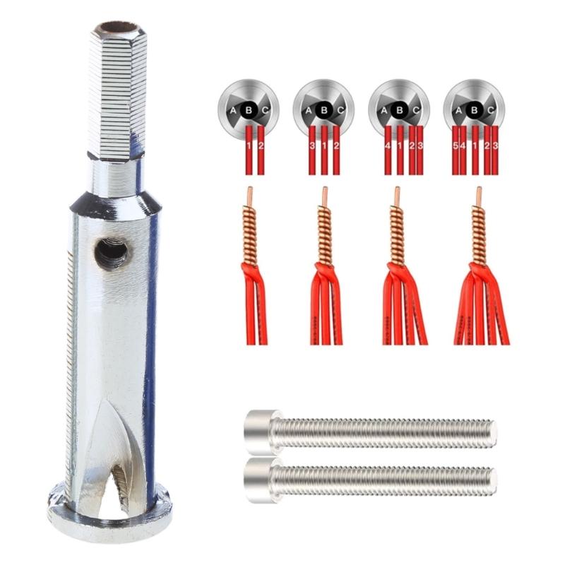 Compact & Portable Wire Twisting Tool Set with Square Silver Wire Strippers Reliable & Convenient Wiring Solution