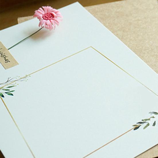 1 комплект поздравительных открыток из бумаги с цветочным принтом, привлекательный креативный крафт-дизайн, открытка на день рождения друга