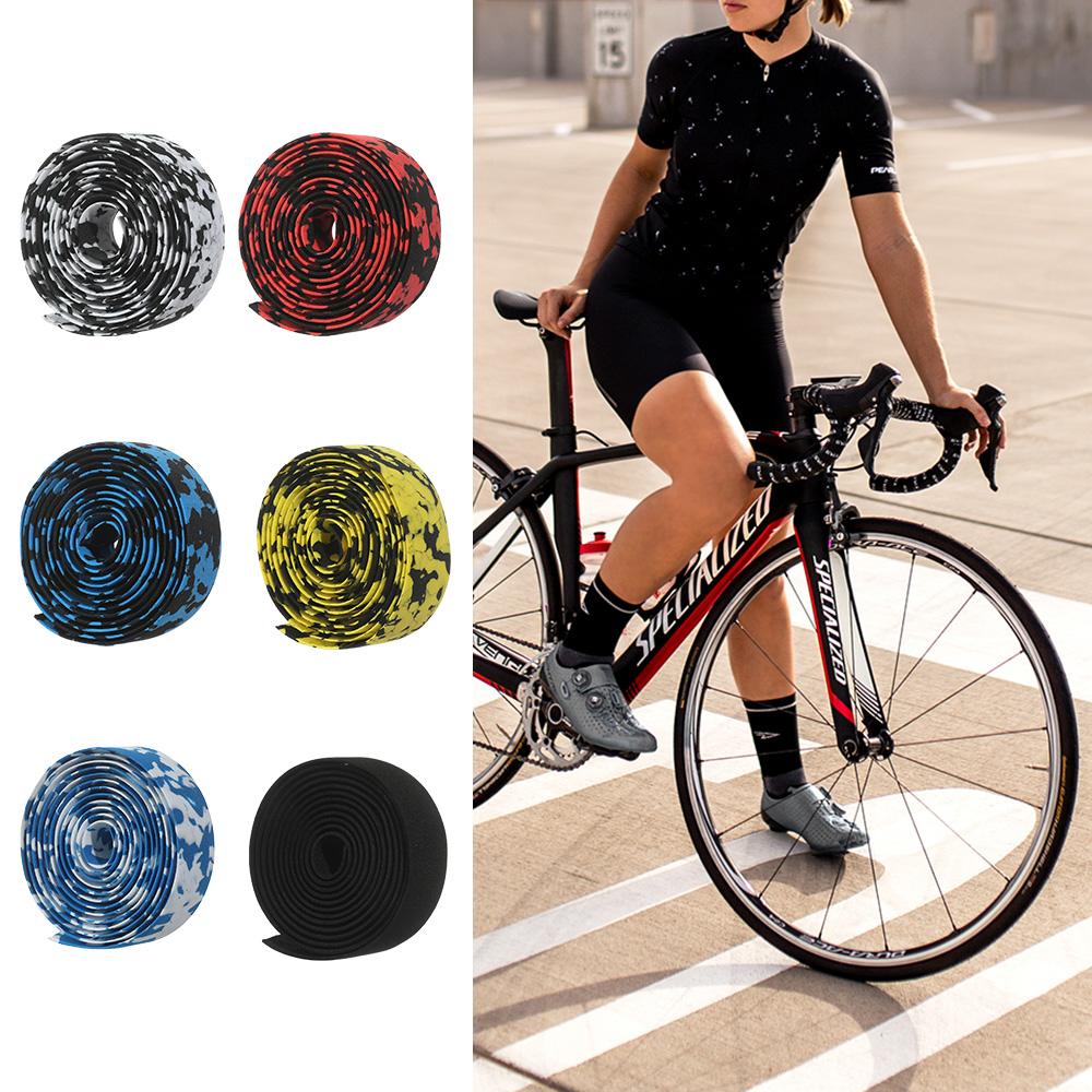 Cycling Bicycle MTB Bike Handlebar Tape Camouflage Rubber Foam Wrap Bike Handlebar Accessories